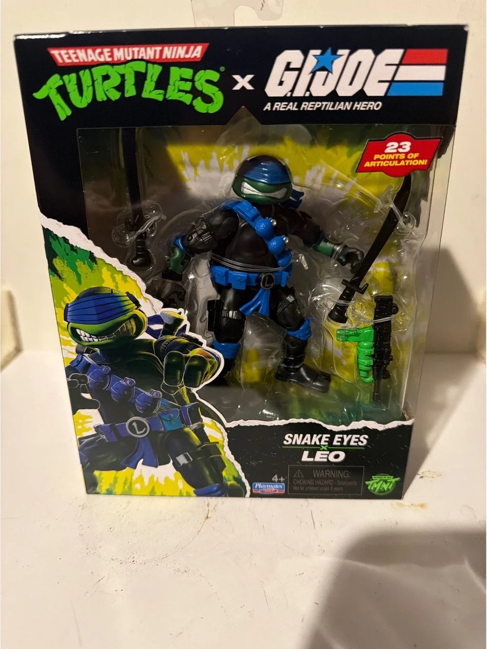 Teenage Mutant Ninja Turtles x G.I. Joe Snake Eyes Leo Action Figure